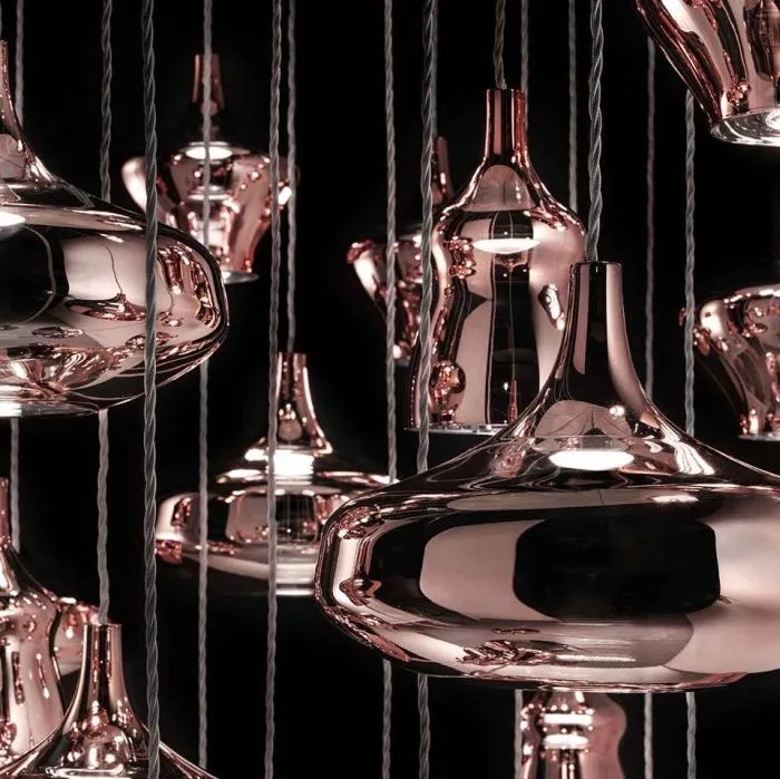 Triple Rose-Gold Nostalgia Cluster Light