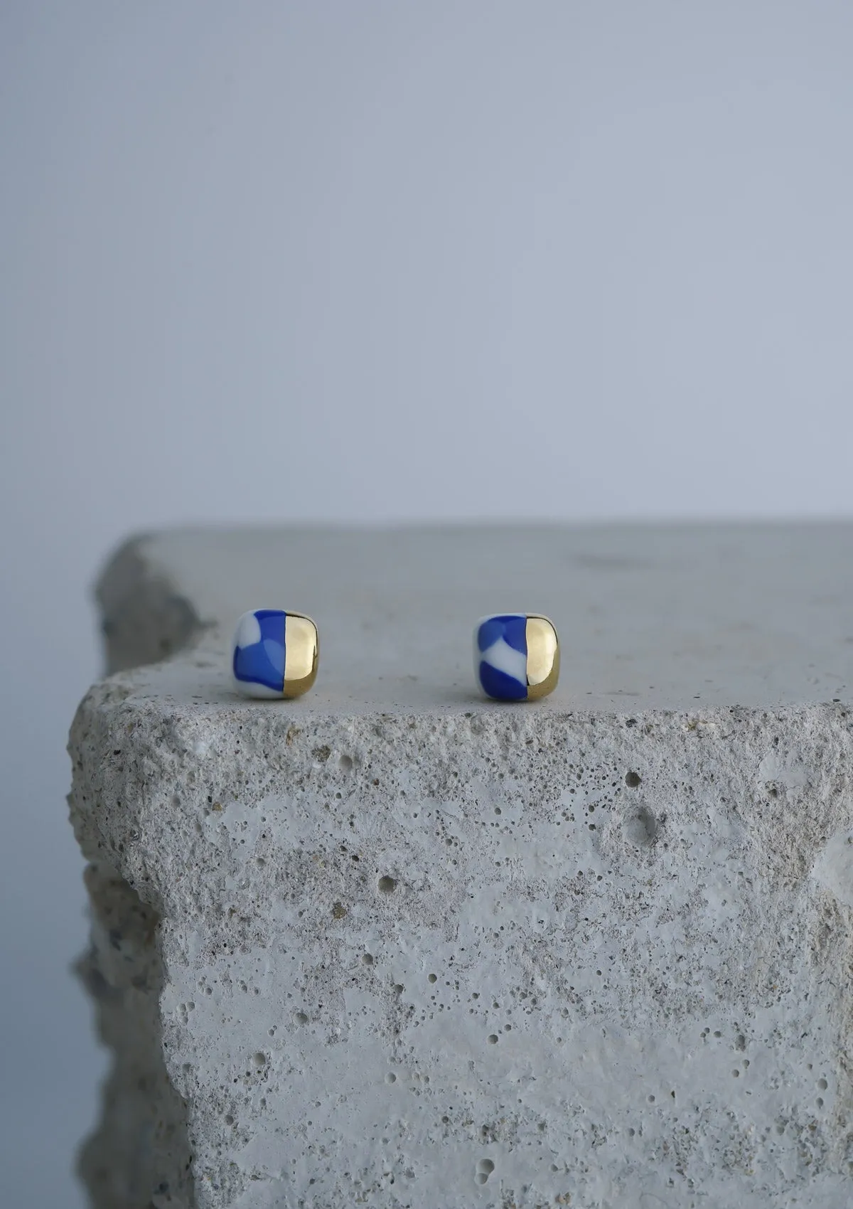 Ultramarine & Dazzling Blue - Square Mini Spotty