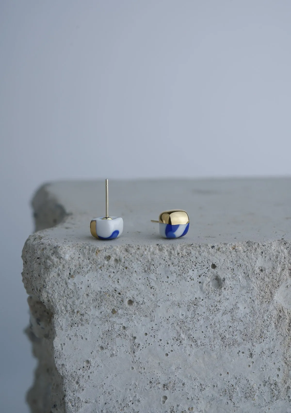 Ultramarine & Dazzling Blue - Square Mini Spotty