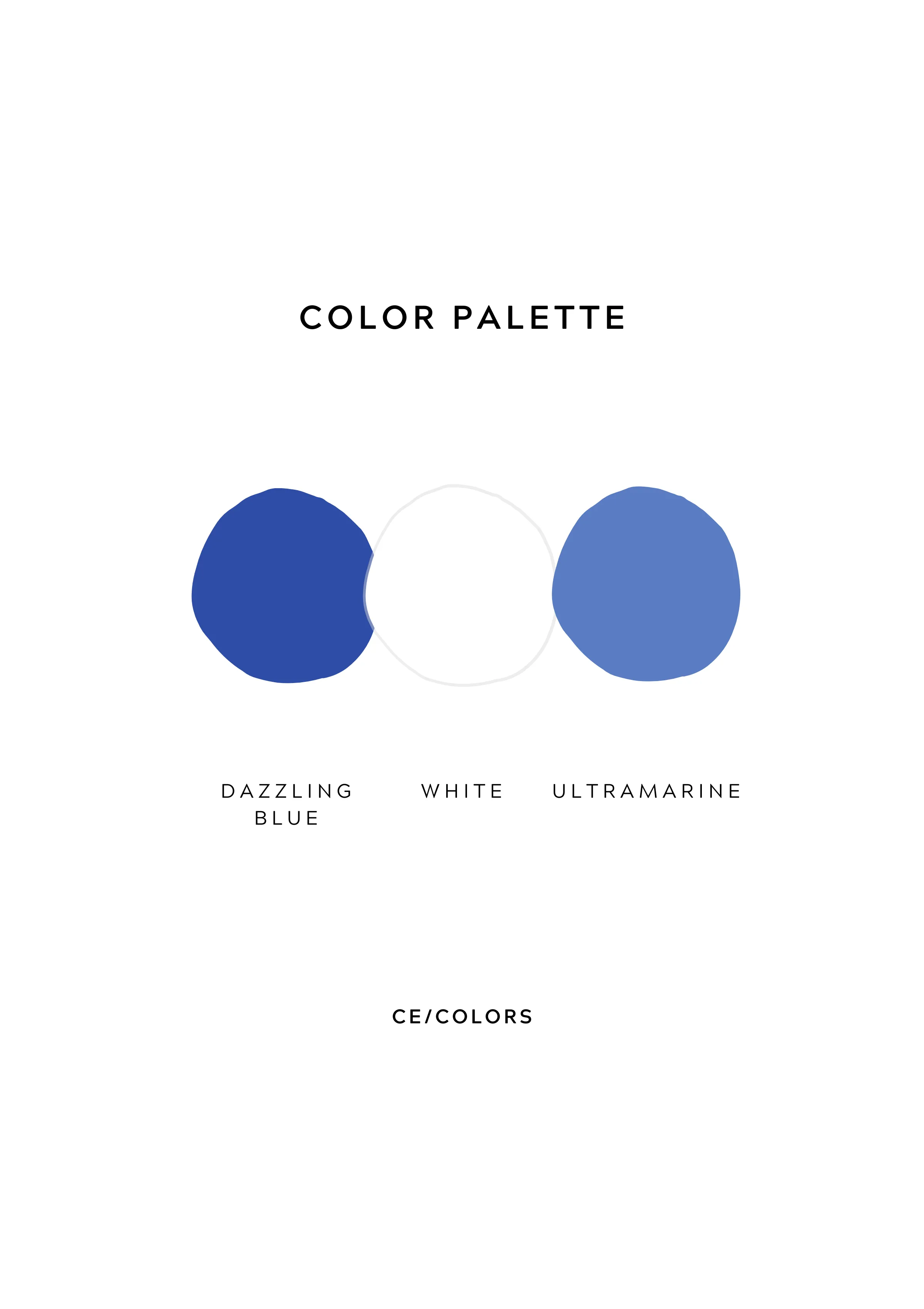 Ultramarine & Dazzling Blue - Square Mini Spotty