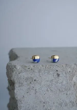 Ultramarine & Dazzling Blue - Square Mini Spotty