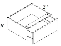 Vanity Knee Drawer - Modern Line
