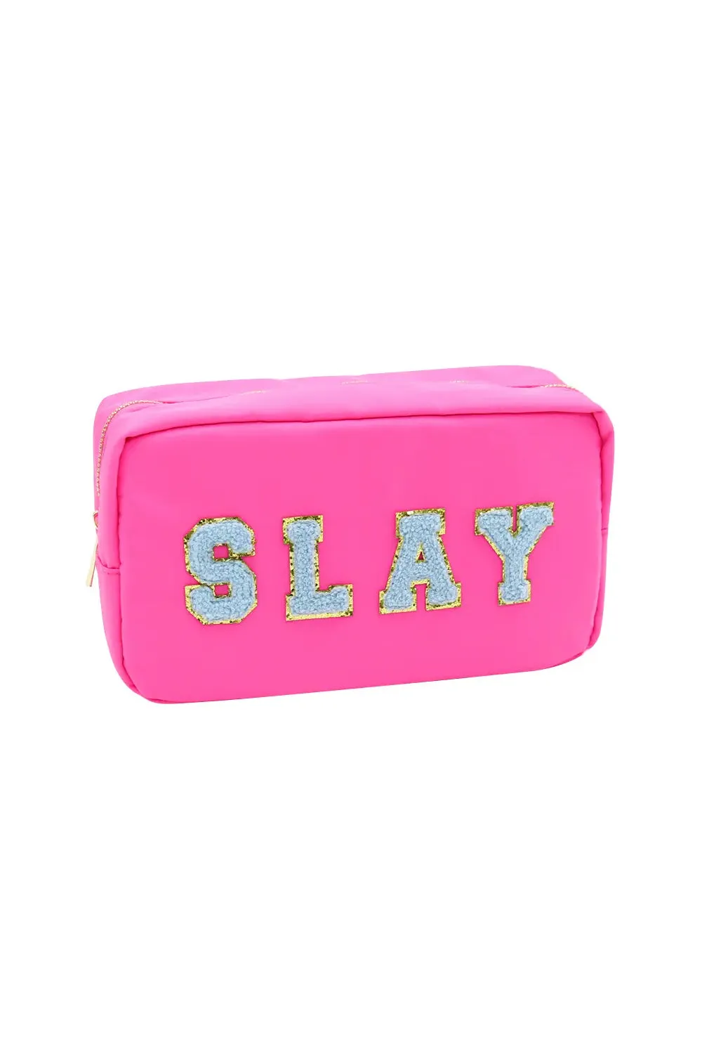 Varsity Collection SLAY Chenille Bag - Hot Pink