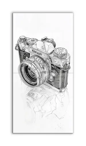 Vintage Camera Monochrome Masterpiece
