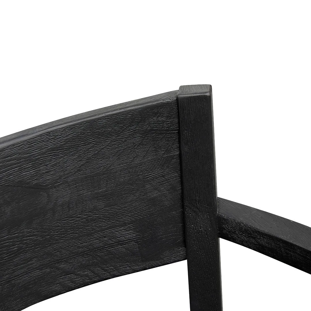 Wendell Leather Armchair - Full Black