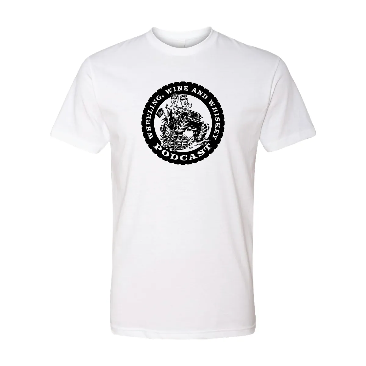 Wheeling Wine and Whiskey - MONOCHROME black - TEE