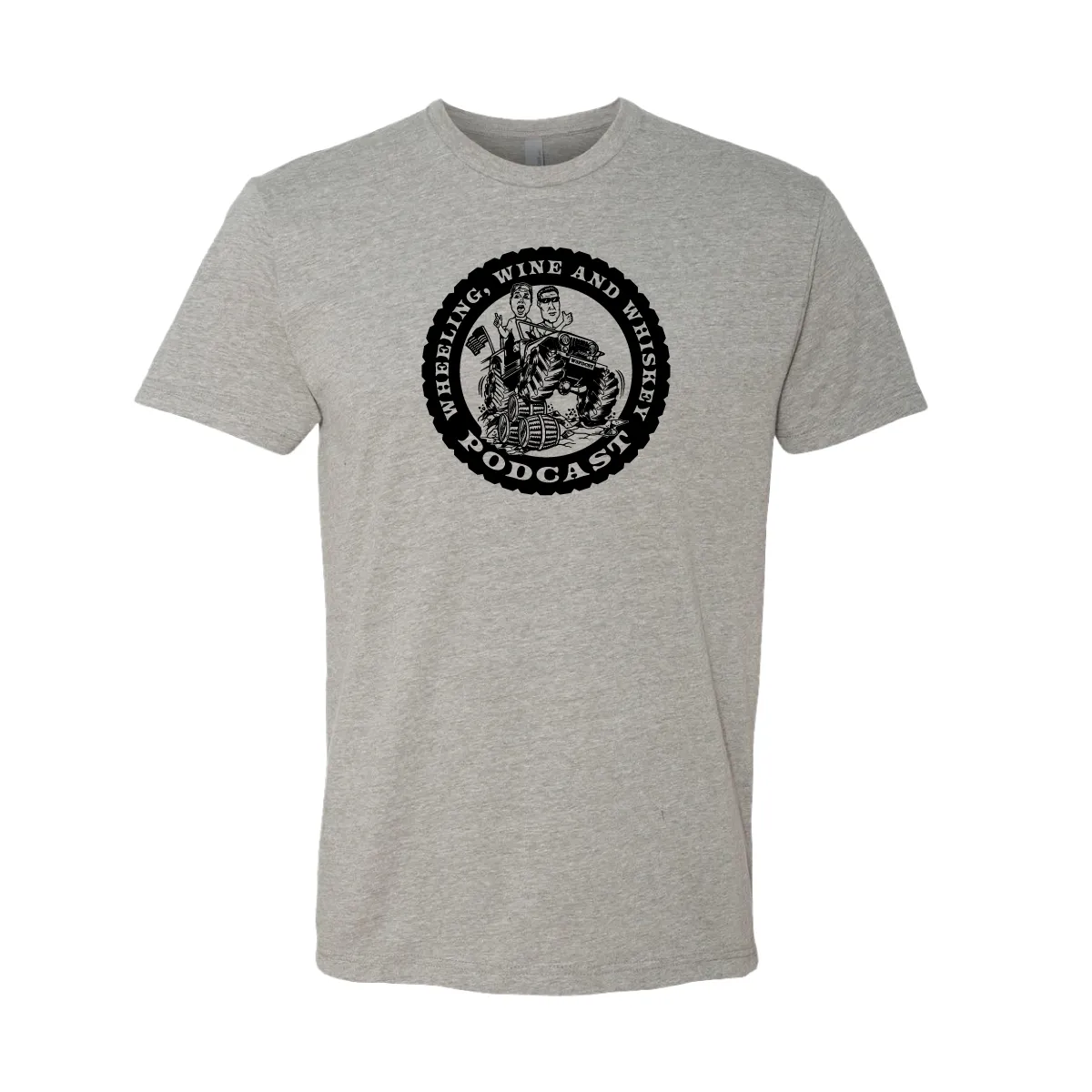 Wheeling Wine and Whiskey - MONOCHROME black - TEE
