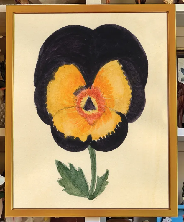 'Winter Pansies' -per piece