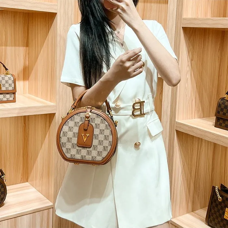 Women Circular Shell Handbag Crossbody Shoulder Bag