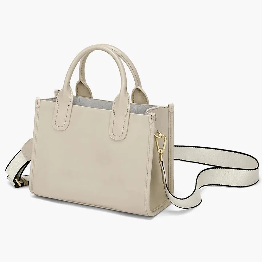 Women Minimalist Bucket Handbag Top Handle Tote Bag