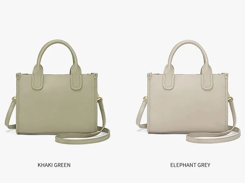 Women Minimalist Bucket Handbag Top Handle Tote Bag