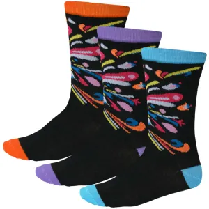 Women's Dazzling Paisley Socks, 3-Pack