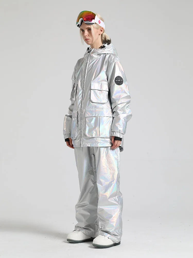 Women's Yellow Dazzling Ski Suit