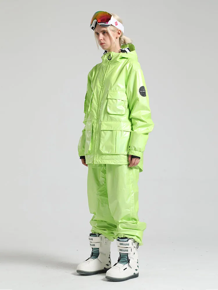 Women's Yellow Dazzling Ski Suit