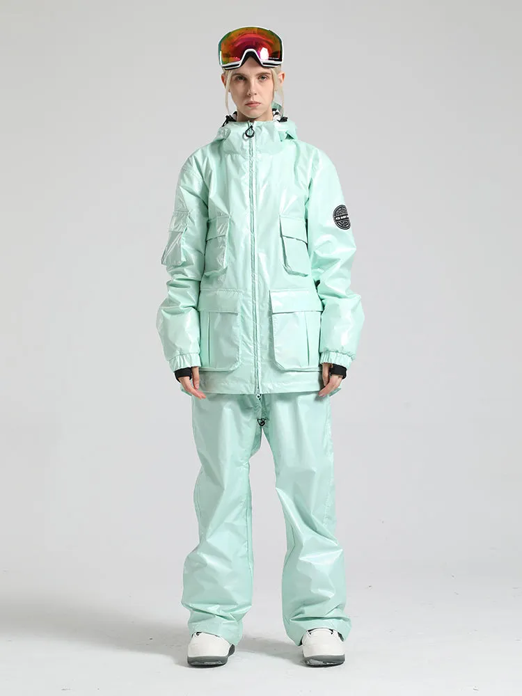Women's Yellow Dazzling Ski Suit