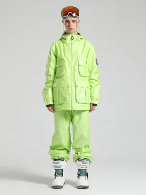 Women's Yellow Dazzling Ski Suit