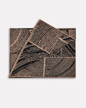 Wood Block Hazelnut Throw