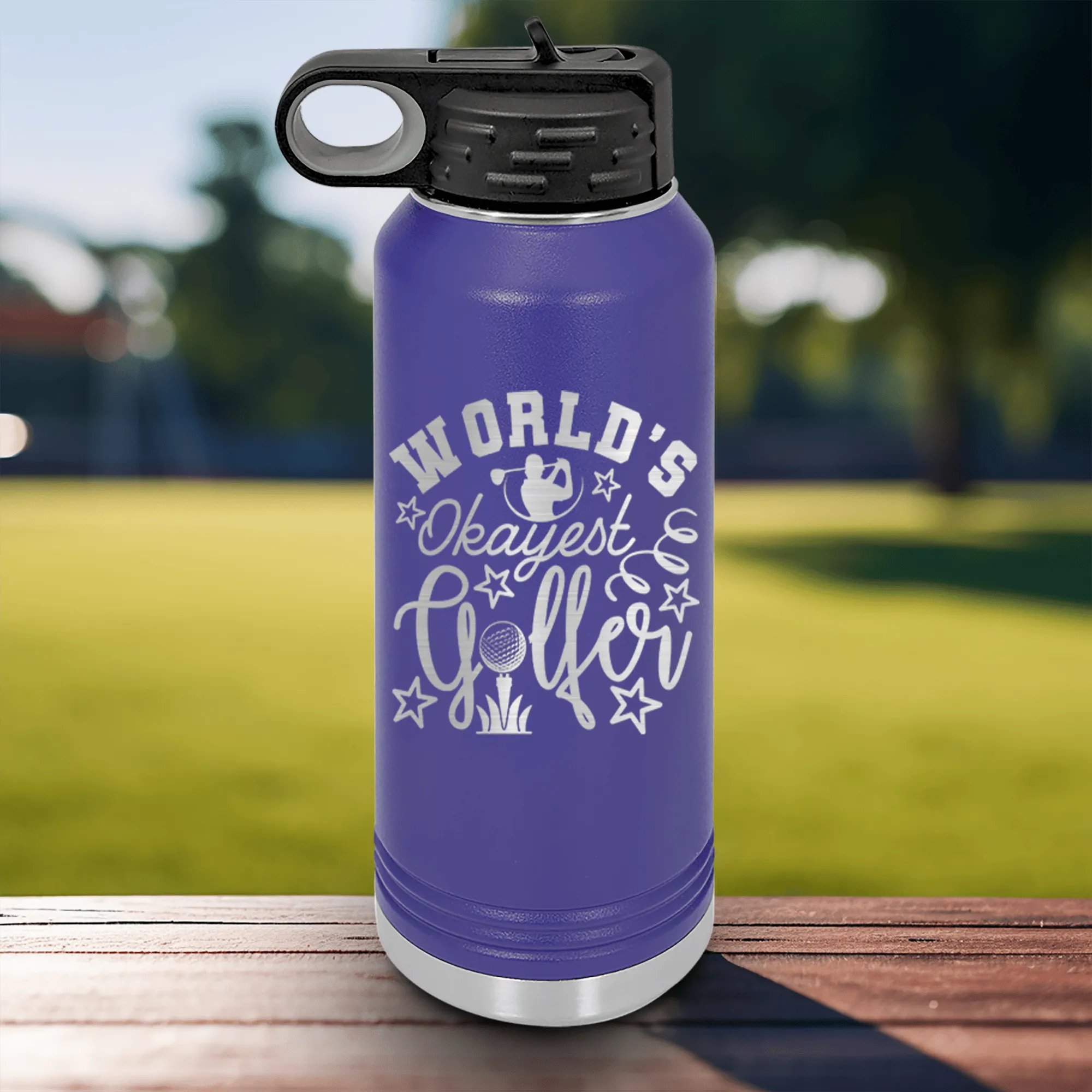 Worlds Kinda Good Gofler Water Bottle