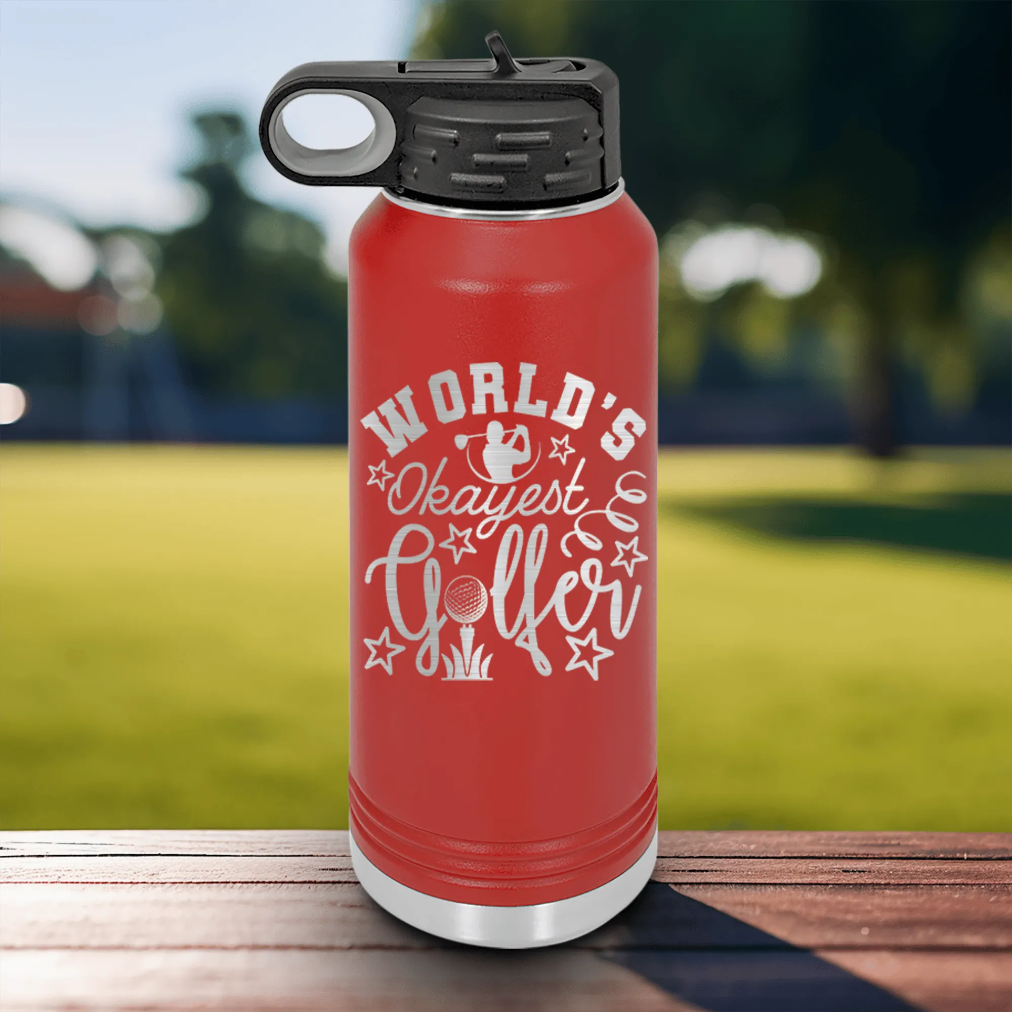 Worlds Kinda Good Gofler Water Bottle