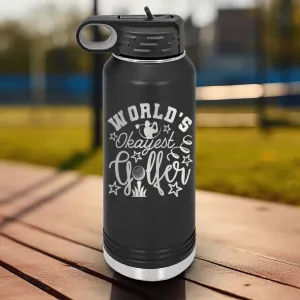 Worlds Kinda Good Gofler Water Bottle