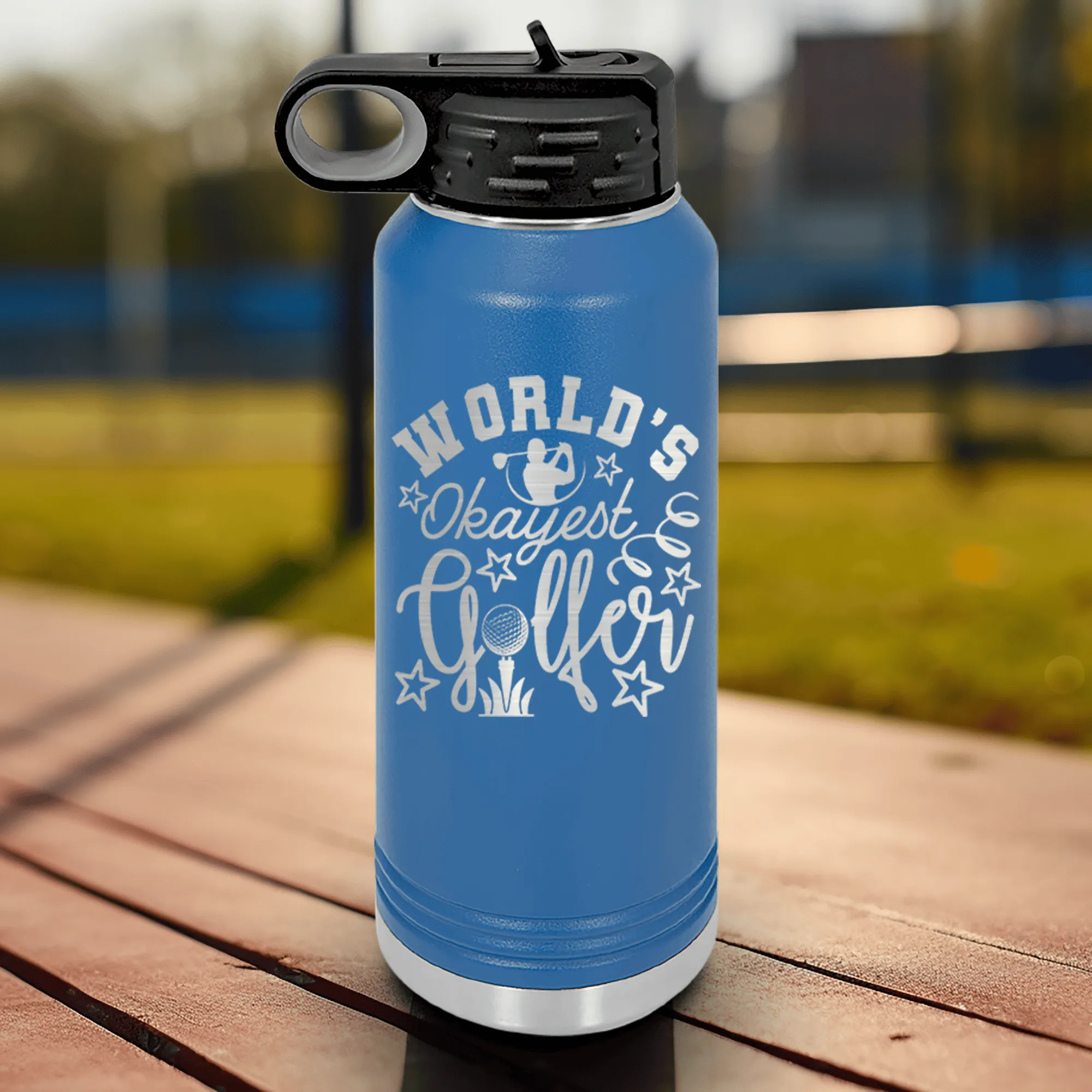 Worlds Kinda Good Gofler Water Bottle