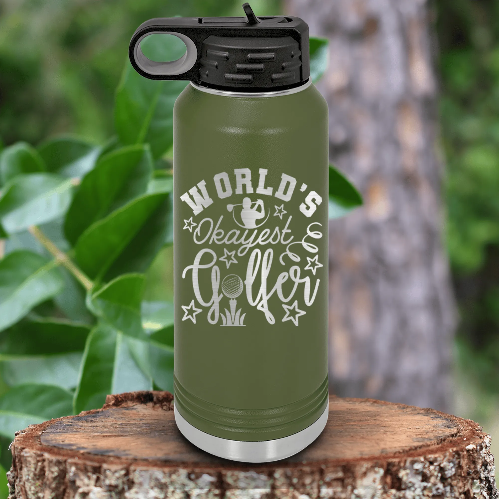 Worlds Kinda Good Gofler Water Bottle