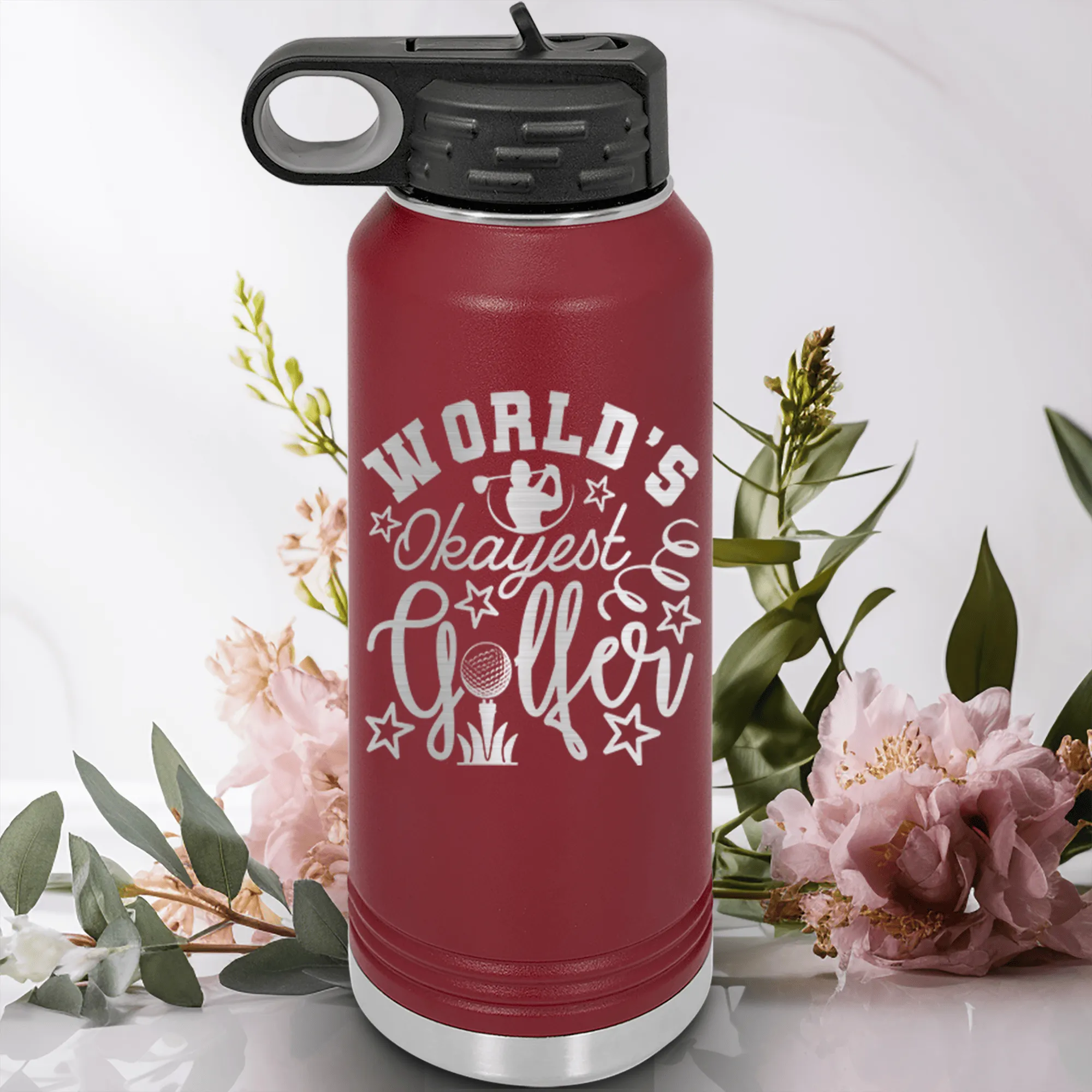 Worlds Kinda Good Gofler Water Bottle