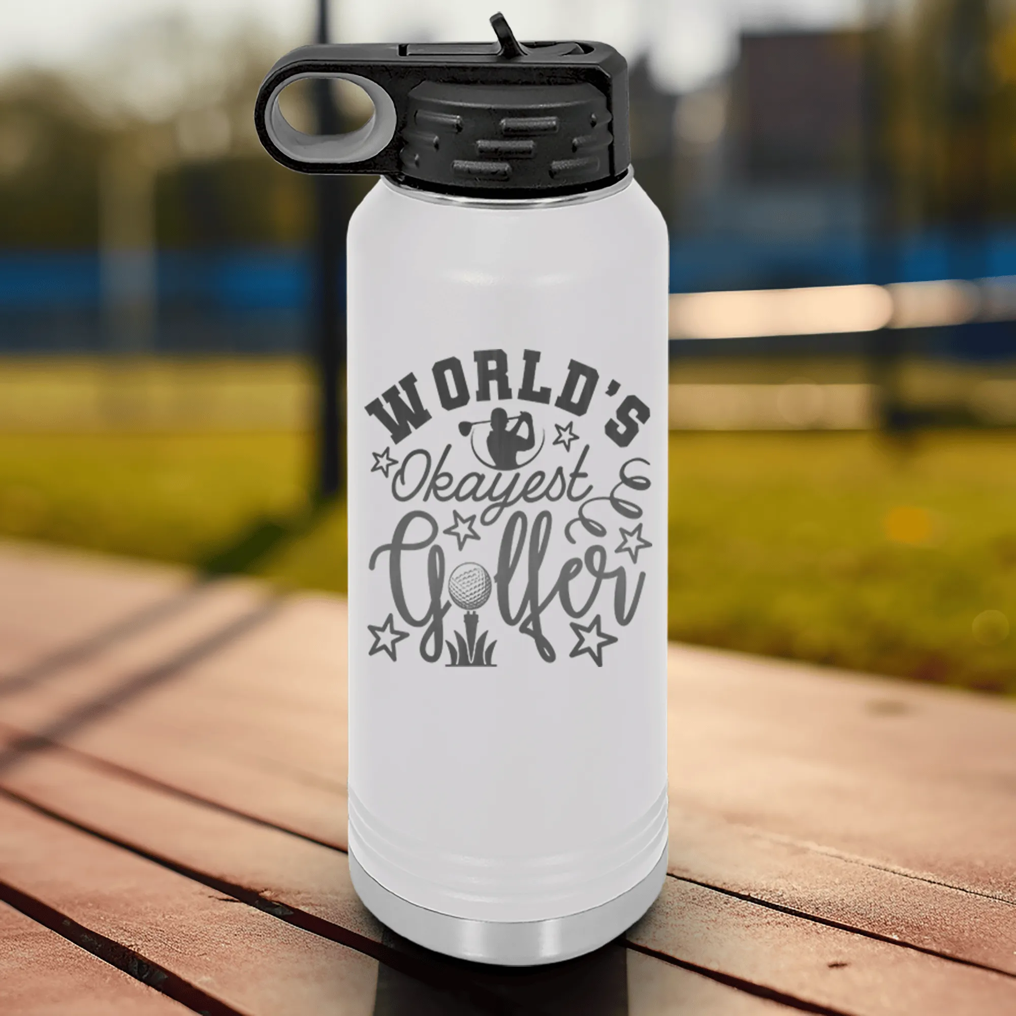 Worlds Kinda Good Gofler Water Bottle