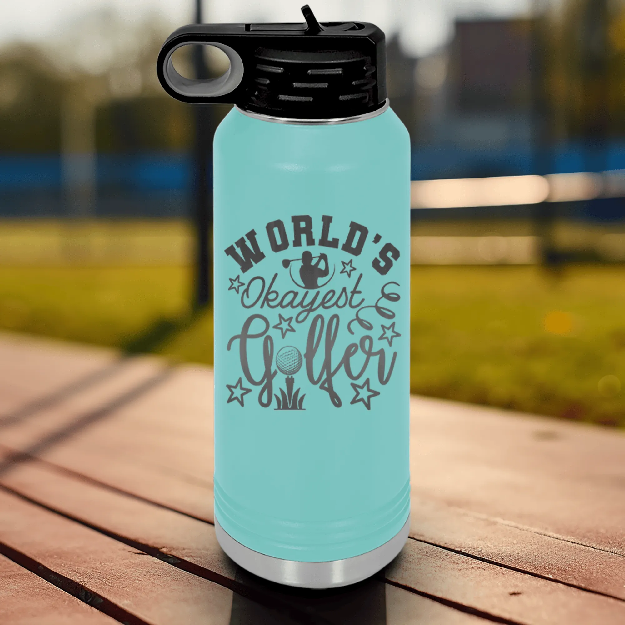 Worlds Kinda Good Gofler Water Bottle