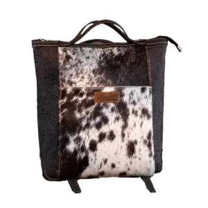 Wrangler Ladies Black Cowhide Convertible Crossbody Backpack WG169-9112BK