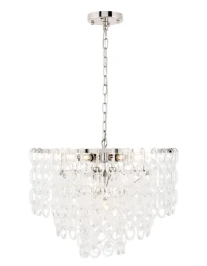 ZC121-1713D24PN - Urban Classic: Debutante 9 light Polished Nickel Pendant