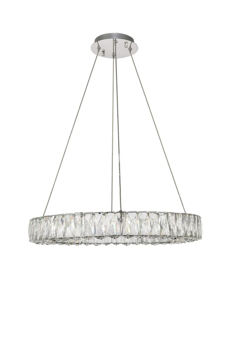 ZC121-3503D23C - Regency Lighting: Monroe Integrated LED chip light Chrome Chandelier Clear Royal Cut Crystal