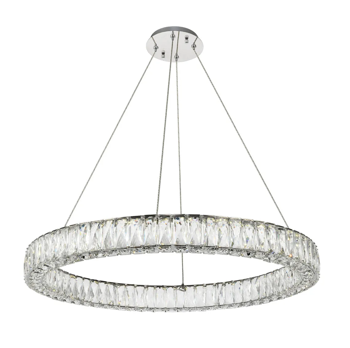 ZC121-3503D31C - Regency Lighting: Monroe Integrated LED chip light Chrome Chandelier Clear Royal Cut Crystal