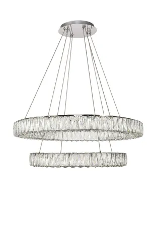 ZC121-3503G32C - Regency Lighting: Monroe Integrated LED chip light Chrome Chandelier Clear Royal Cut Crystal